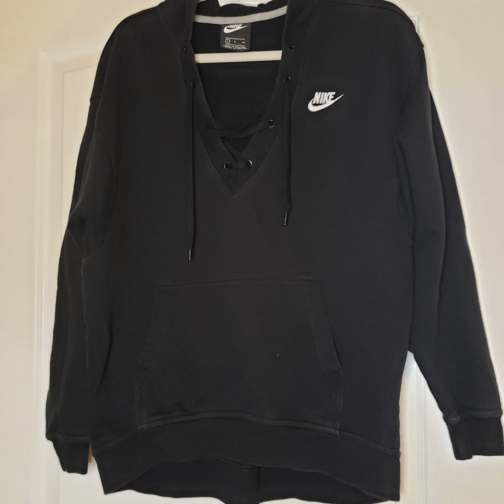 Nike Lace-Up Hoodie SMALL